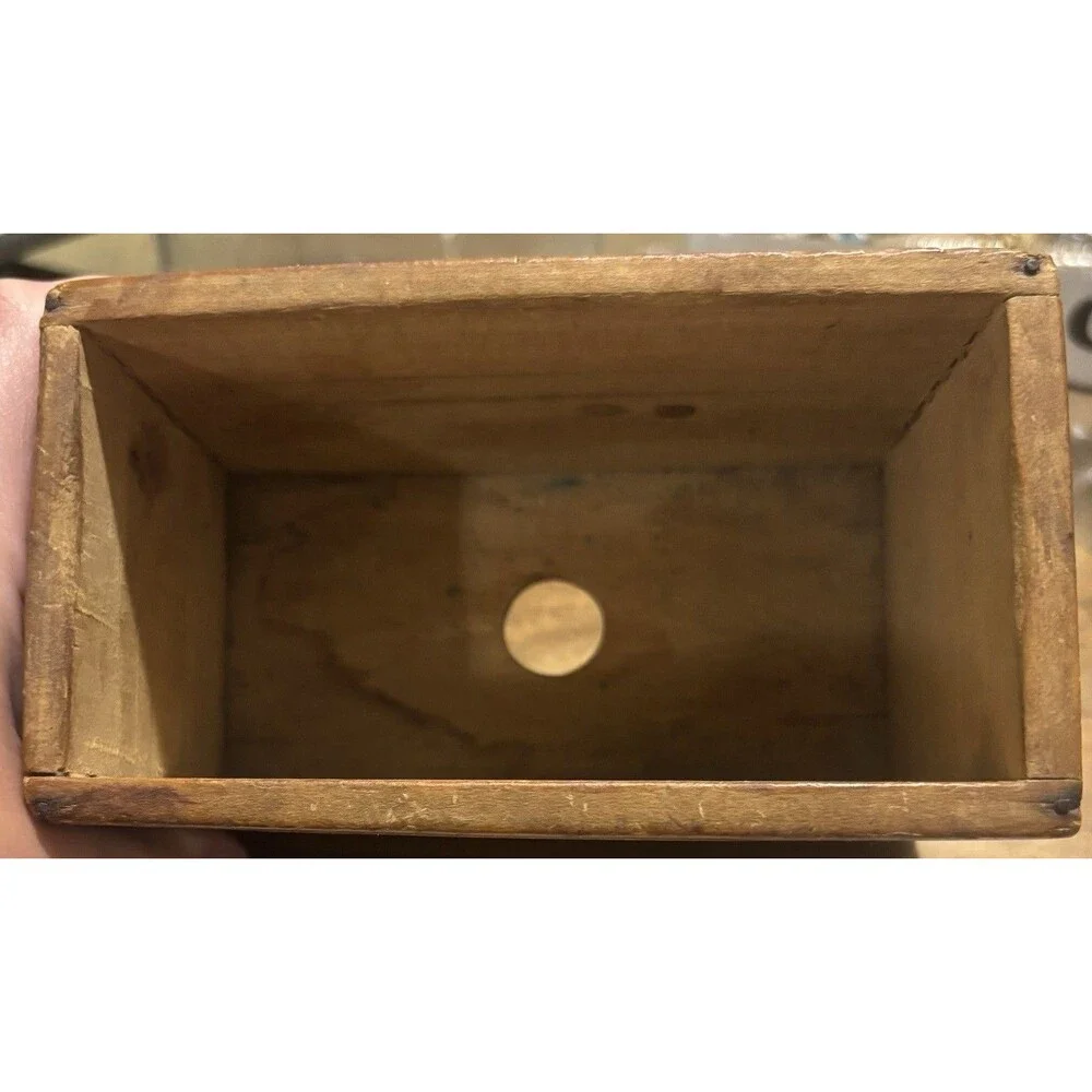 Vintage Wooden Planter Box Folk Art Children Scene Primitive Butter Mold Decor